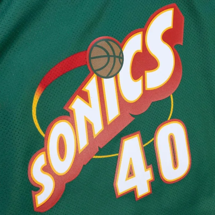 Mitchell and Ness Womens NandN Crop Tank Seattle Supersonics 1995 Shawn Kemp Women TShirts and Tops Mitchell and Ness Womens NandN Crop Tank Seattle Supersonics 1995 Shawn Kemp Women TShirts and Tops
