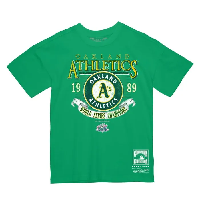 Mitchell and Ness World Series 1989 Tee Oakland Athletics Men TShirts and Tops
