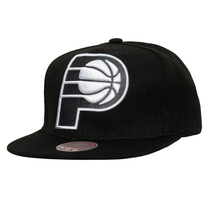 Mitchell and Ness XL BWG Snapback Indiana Pacers Men Hats and Headwear