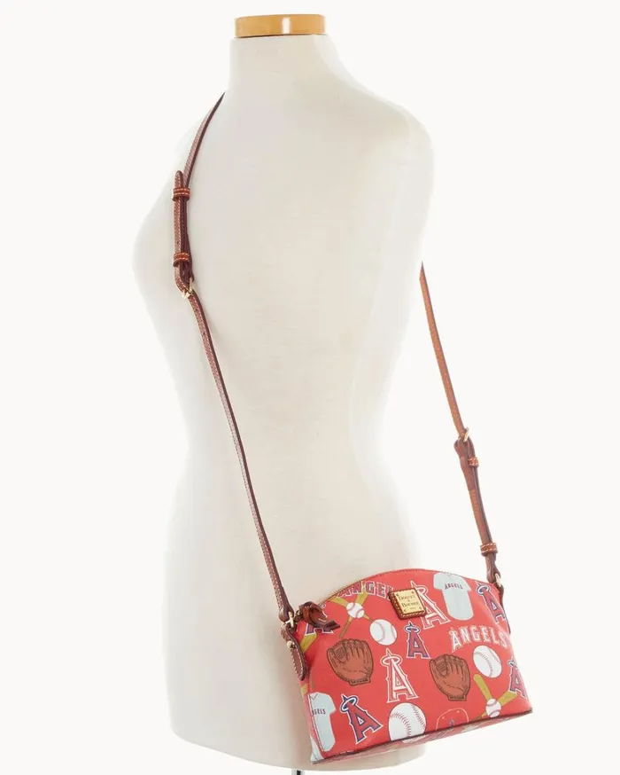 MLB Angels Suki Crossbody Angels Women Dooney and Bourke Crossbodies MLB Angels Suki Crossbody Angels Women Dooney and Bourke Crossbodies