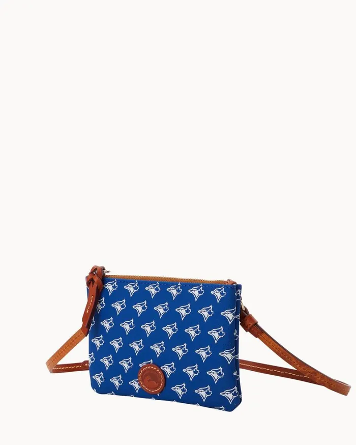 MLB Blue Jays Top Zip Crossbody Blue Jays Women Dooney and Bourke Crossbodies MLB Blue Jays Top Zip Crossbody Blue Jays Women Dooney and Bourke Crossbodies
