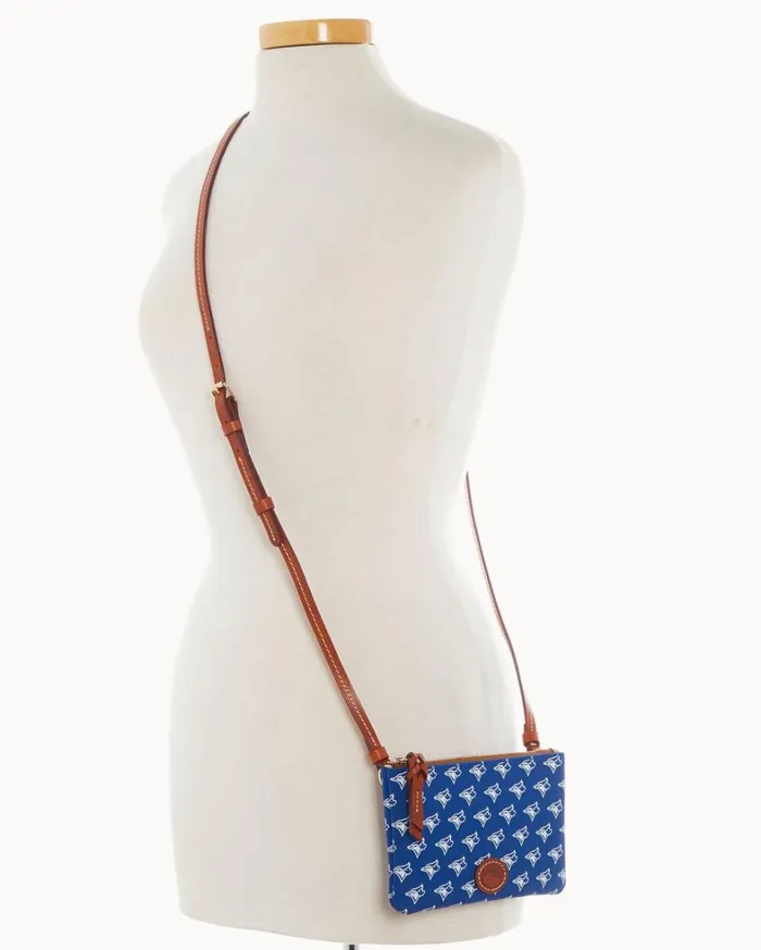 MLB Blue Jays Top Zip Crossbody Blue Jays Women Dooney and Bourke Crossbodies MLB Blue Jays Top Zip Crossbody Blue Jays Women Dooney and Bourke Crossbodies