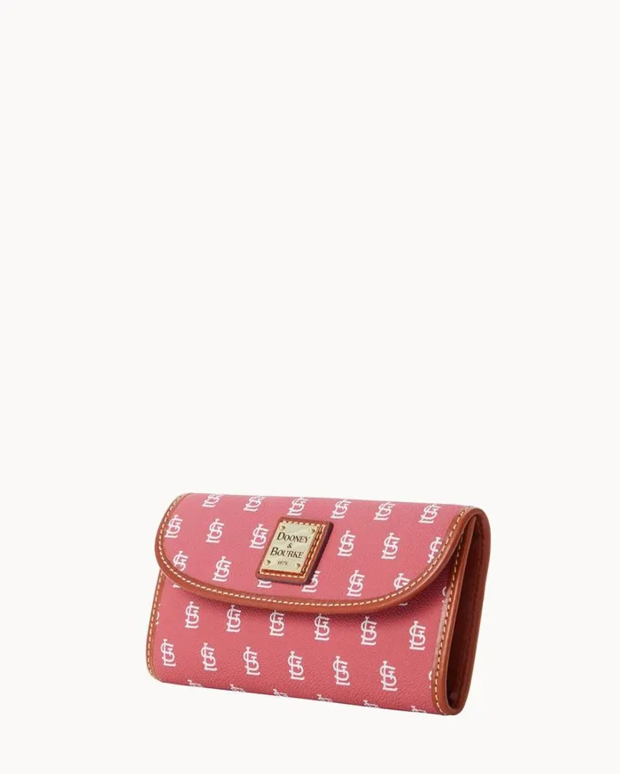 MLB Cardinals Continental Clutch Cardinals Women Dooney and Bourke Wallets MLB Cardinals Continental Clutch Cardinals Women Dooney and Bourke Wallets