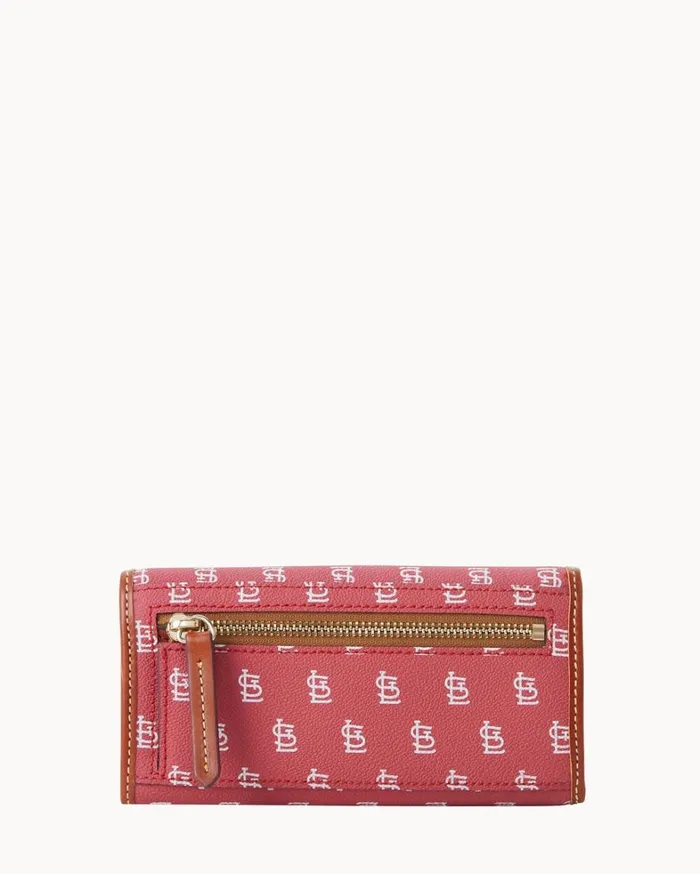 MLB Cardinals Continental Clutch Cardinals Women Dooney and Bourke Wallets MLB Cardinals Continental Clutch Cardinals Women Dooney and Bourke Wallets