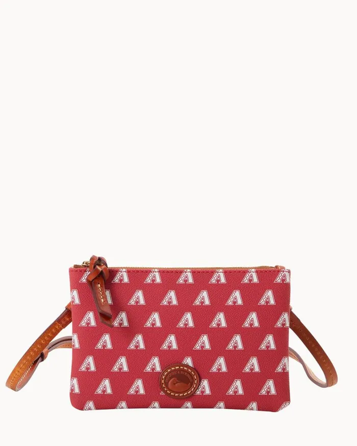 MLB Diamondbacks Top Zip Crossbody Diamondbacks Women Dooney and Bourke Crossbodies MLB Diamondbacks Top Zip Crossbody Diamondbacks Women Dooney and Bourke Crossbodies