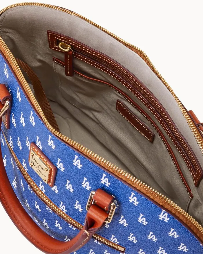 MLB Dodgers Domed Zip Satchel Dodgers Women Dooney and Bourke Satchels MLB Dodgers Domed Zip Satchel Dodgers Women Dooney and Bourke Satchels