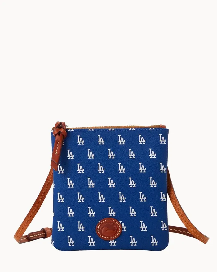 MLB Dodgers Small North South Top Zip Crossbody Dodgers Women Dooney and Bourke Crossbodies MLB Dodgers Small North South Top Zip Crossbody Dodgers Women Dooney and Bourke Crossbodies