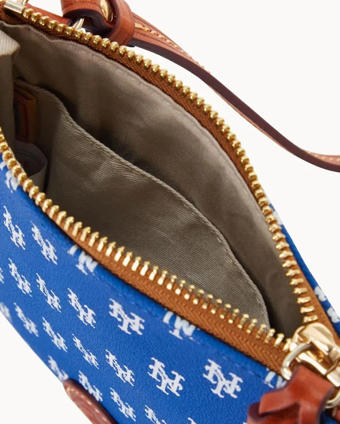 MLB Mets Small North South Top Zip Crossbody Mets Women Dooney and Bourke Crossbodies MLB Mets Small North South Top Zip Crossbody Mets Women Dooney and Bourke Crossbodies