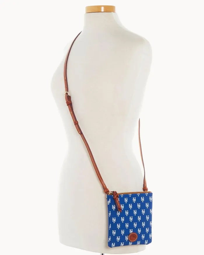 MLB Mets Small North South Top Zip Crossbody Mets Women Dooney and Bourke Crossbodies MLB Mets Small North South Top Zip Crossbody Mets Women Dooney and Bourke Crossbodies