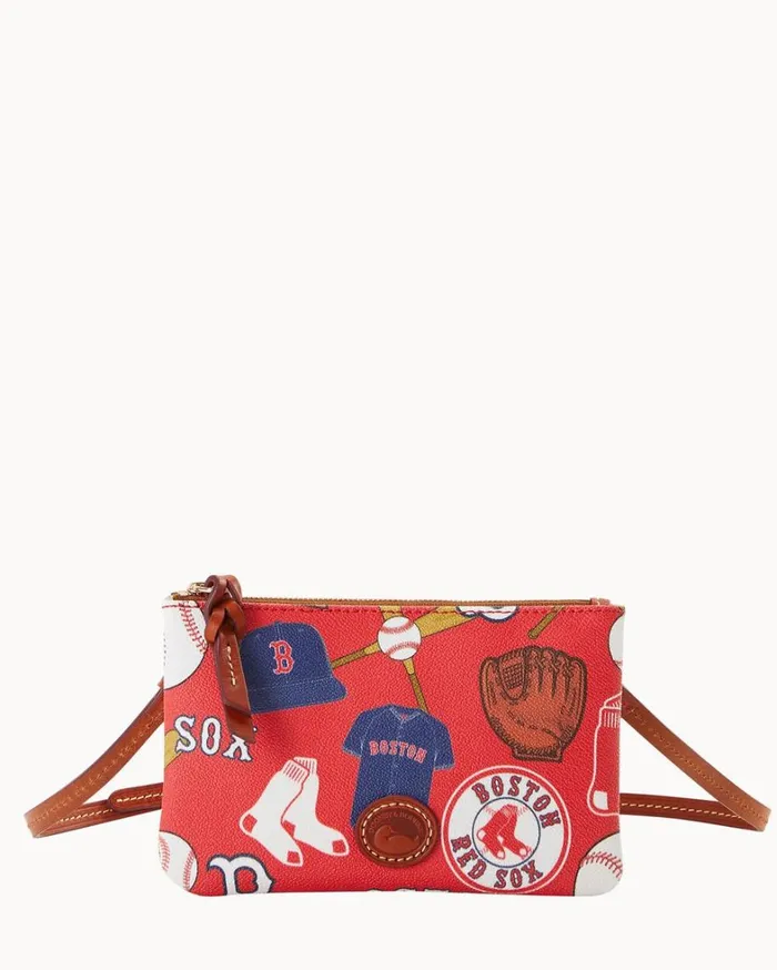MLB Red Sox Top Zip Crossbody Red Sox Women Dooney and Bourke Crossbodies