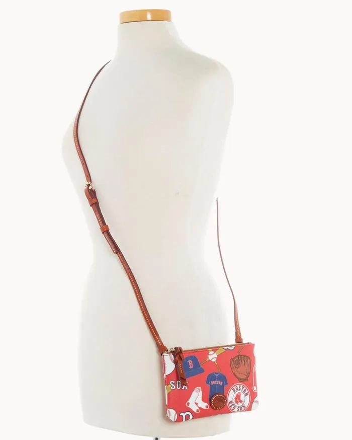 MLB Red Sox Top Zip Crossbody Red Sox Women Dooney and Bourke Crossbodies MLB Red Sox Top Zip Crossbody Red Sox Women Dooney and Bourke Crossbodies