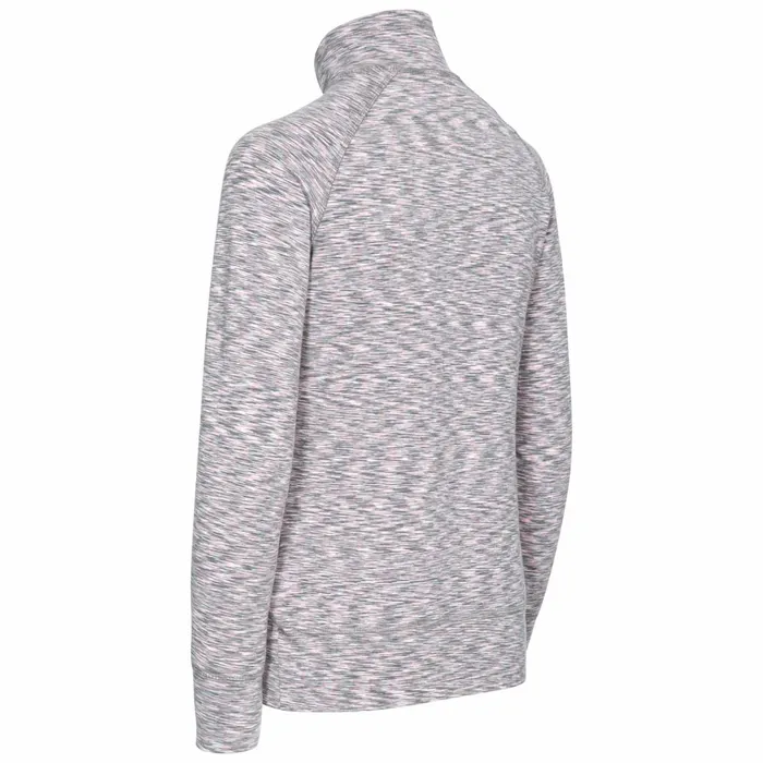 Moxie 12 Zip LongSleeve Top Cool Grey Marl Women Trespass TShirts
