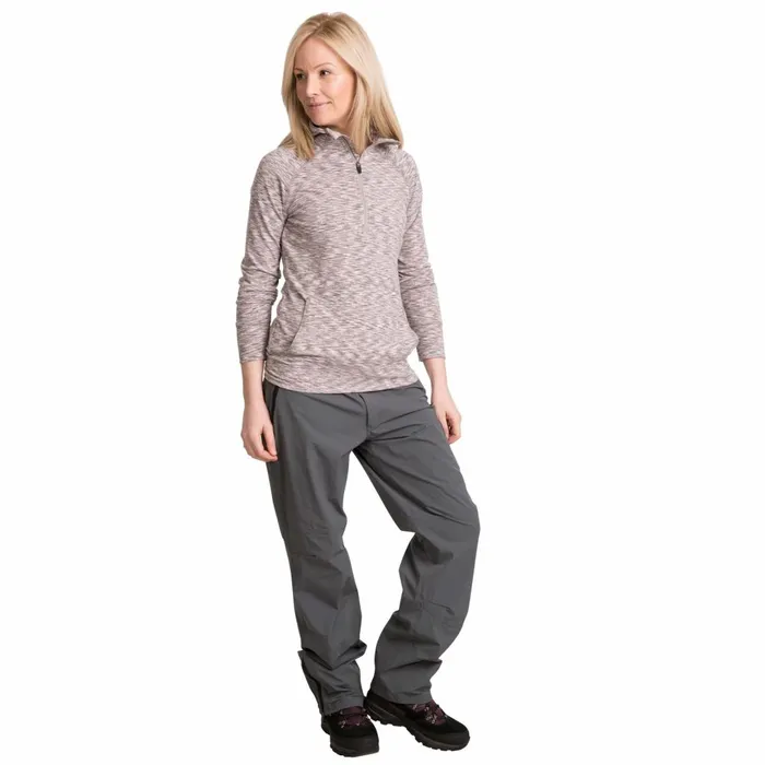 Moxie 12 Zip LongSleeve Top Cool Grey Marl Women Trespass TShirts