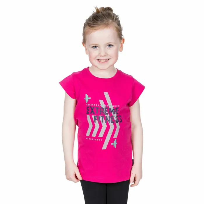 Naja Printed TShirt Pink Lady Kids Trespass Tshirts and Tops