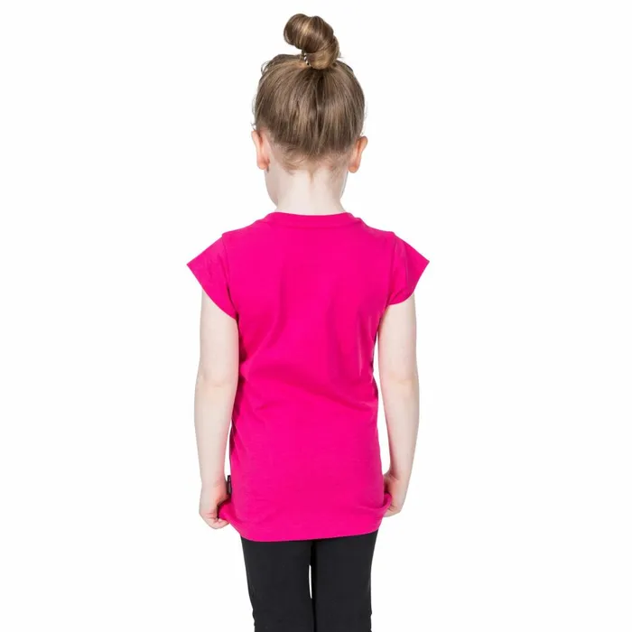 Naja Printed TShirt Pink Lady Kids Trespass Tshirts and Tops