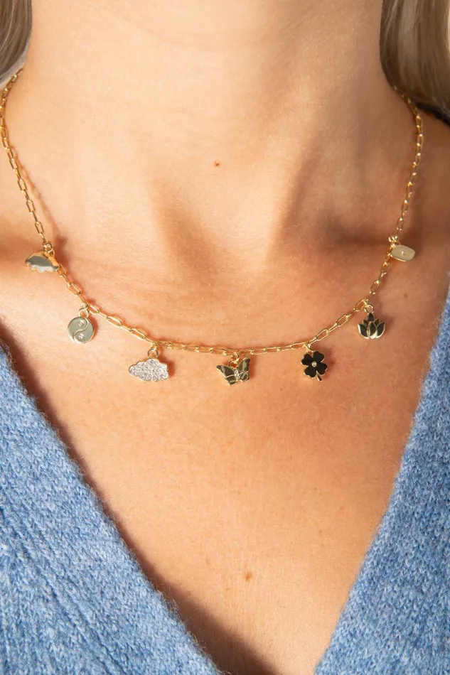 Necklaces Women Alex And Ani Silver Linings Charm Necklace Two Tone