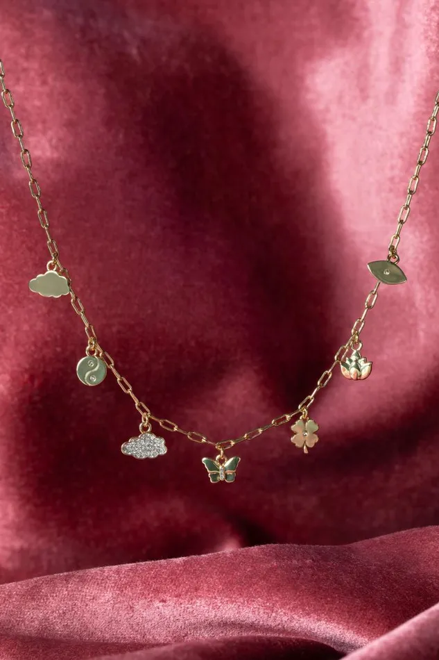 Necklaces Women Alex And Ani Silver Linings Charm Necklace Two Tone