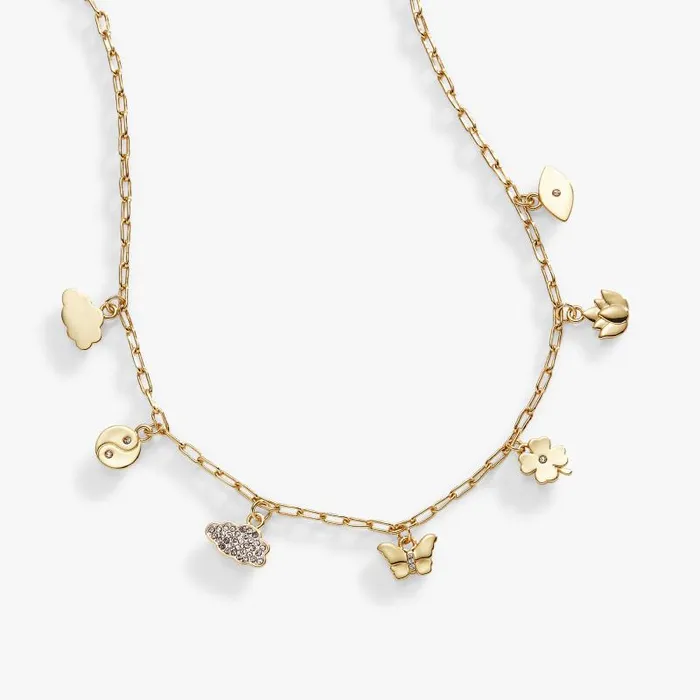 Necklaces Women Alex And Ani Silver Linings Charm Necklace Two Tone