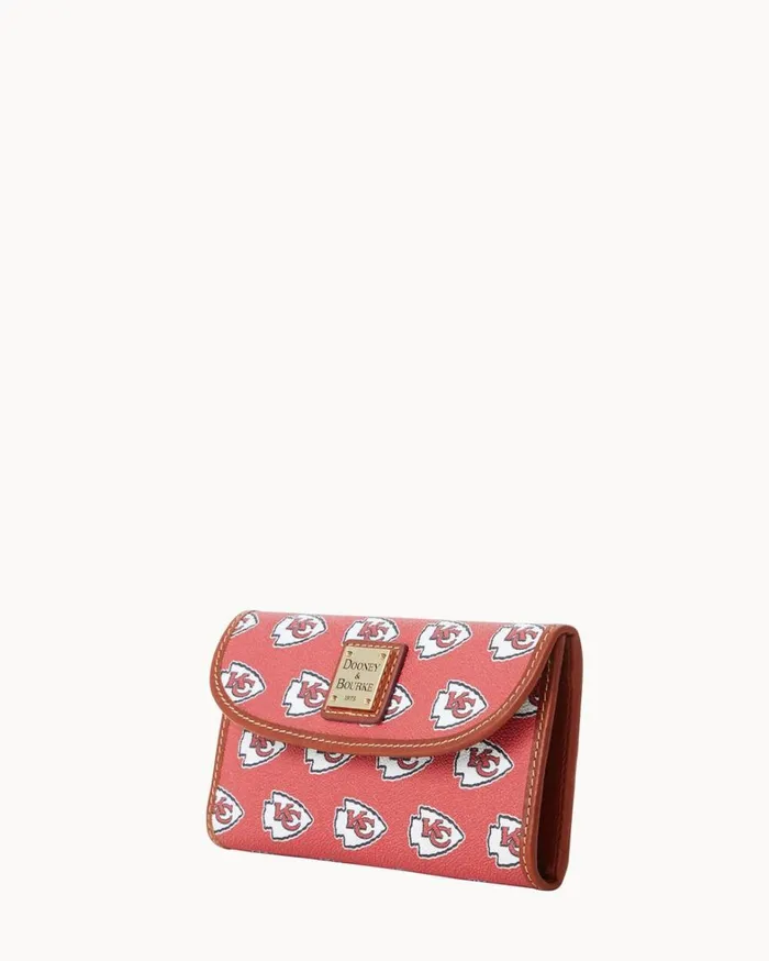 NFL Chiefs Continental Clutch Chiefs Women Dooney and Bourke Wallets NFL Chiefs Continental Clutch Chiefs Women Dooney and Bourke Wallets