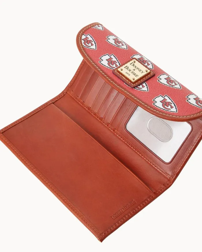 NFL Chiefs Continental Clutch Chiefs Women Dooney and Bourke Wallets NFL Chiefs Continental Clutch Chiefs Women Dooney and Bourke Wallets