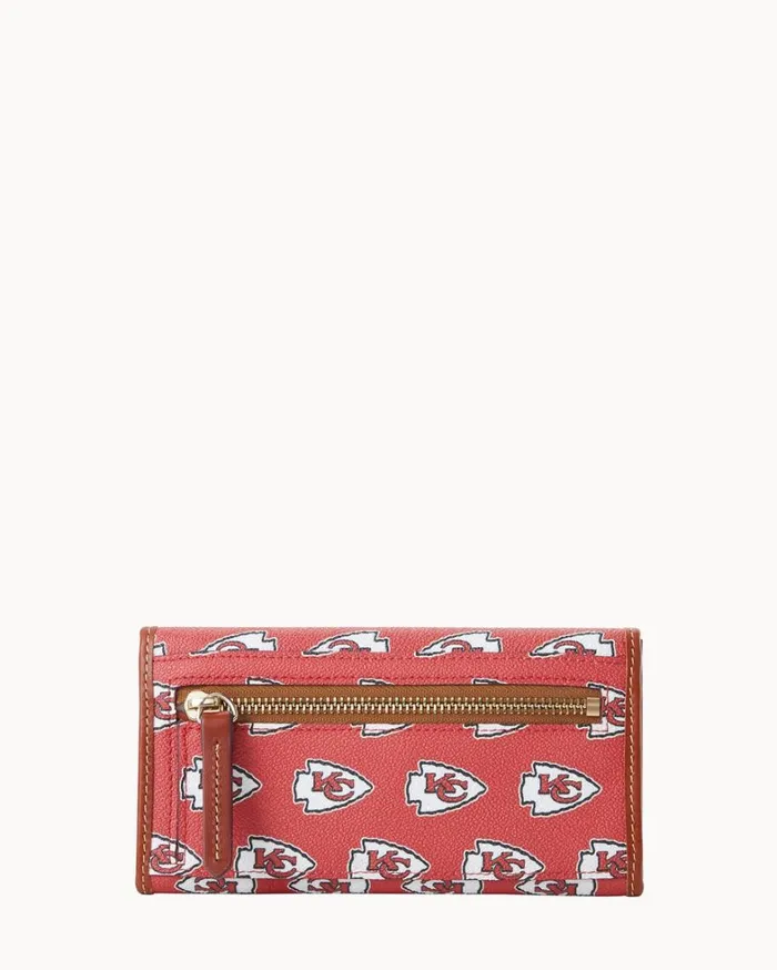 NFL Chiefs Continental Clutch Chiefs Women Dooney and Bourke Wallets NFL Chiefs Continental Clutch Chiefs Women Dooney and Bourke Wallets