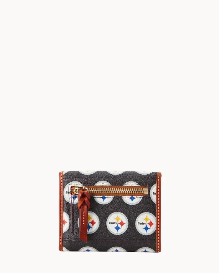 NFL Steelers Flap Credit Card Wallet Steelers Women Dooney and Bourke Wallets NFL Steelers Flap Credit Card Wallet Steelers Women Dooney and Bourke Wallets