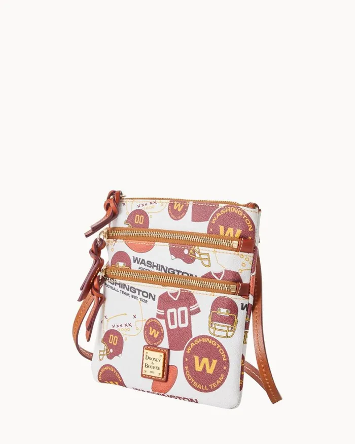 NFL Washington North South Triple Zip Crossbody Washington Women Dooney and Bourke Crossbodies NFL Washington North South Triple Zip Crossbody Washington Women Dooney and Bourke Crossbodies