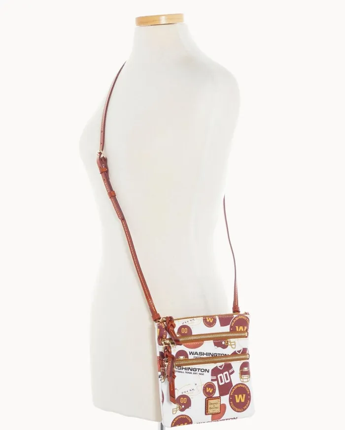 NFL Washington North South Triple Zip Crossbody Washington Women Dooney and Bourke Crossbodies NFL Washington North South Triple Zip Crossbody Washington Women Dooney and Bourke Crossbodies