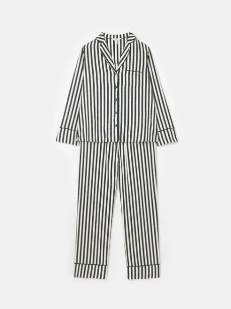Nightwear Women Joules Navy and White Striped Pyjama Set
