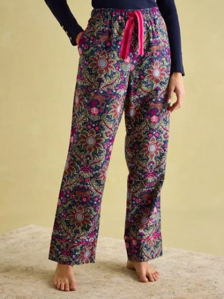 Nightwear Women Joules Navy Cotton Pyjama Bottoms