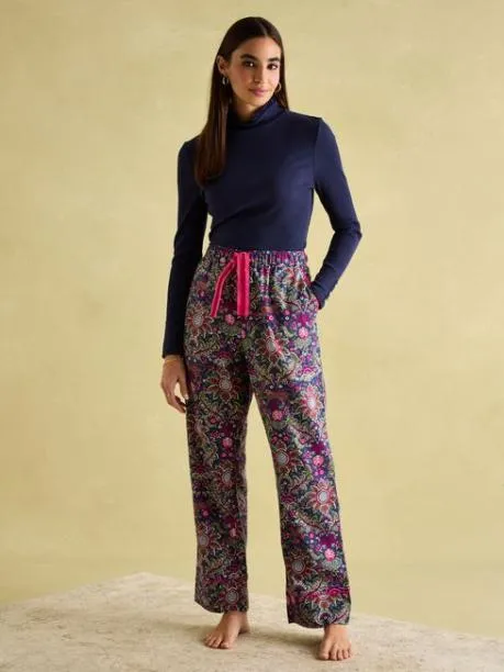 Nightwear Women Joules Navy Cotton Pyjama Bottoms