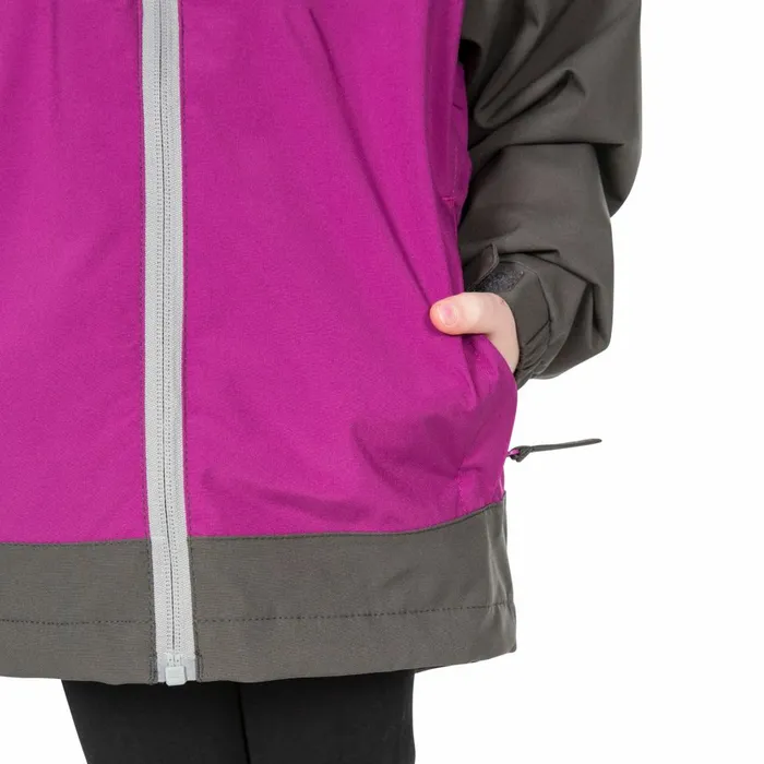 Novah Waterproof Jacket Purple Orchid Kids Trespass School Jackets