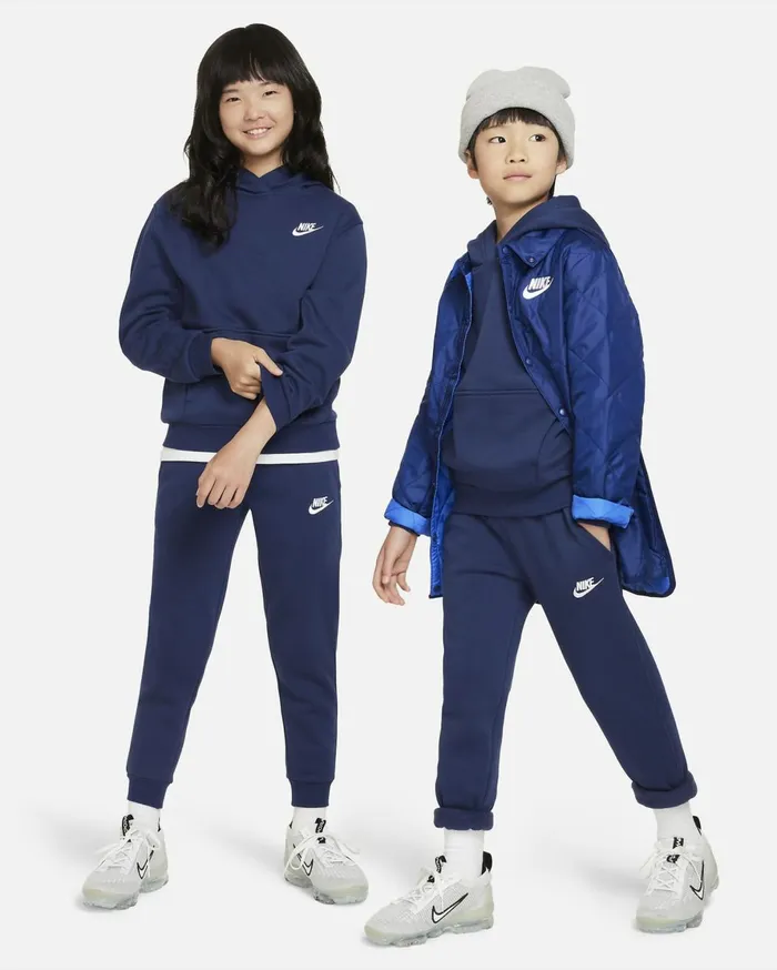 Older Kids 7 8211 15 Years Kids Nike Sportswear Club Fleece Midnight Navywhite