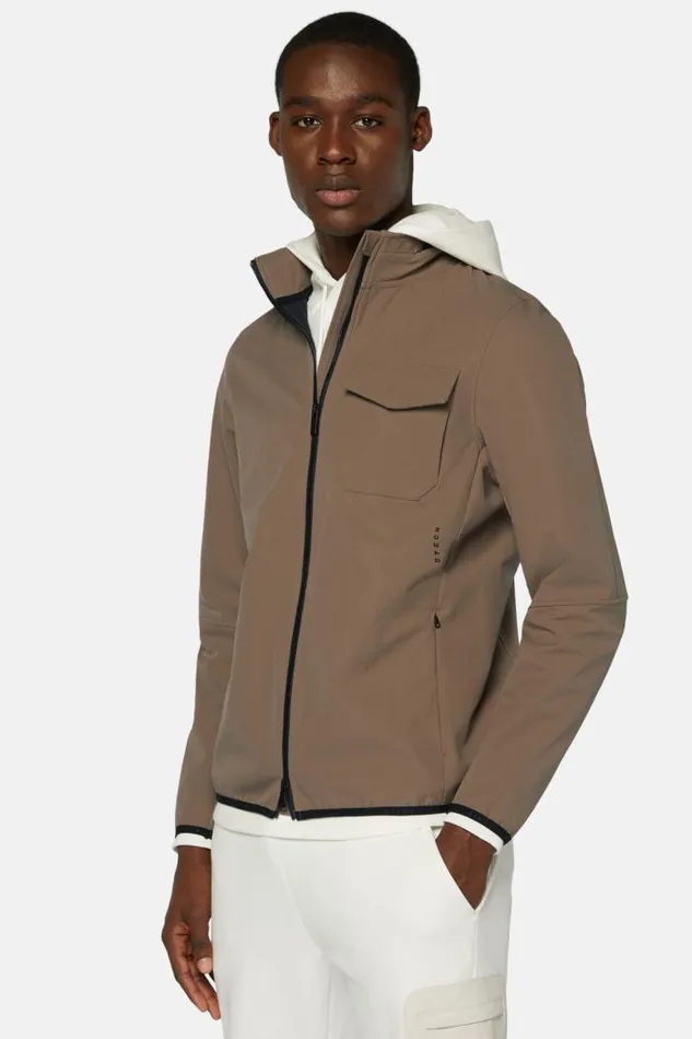 Outerwear Men Boggi Milano B Tech Recycled Technical Fabric Jacket Taupe Outerwear Men Boggi Milano B Tech Recycled Technical Fabric Jacket Taupe