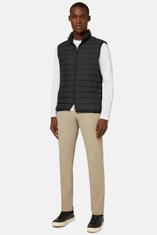 Outerwear Men Boggi Milano Goose Down Recycled Fabric Vest Black