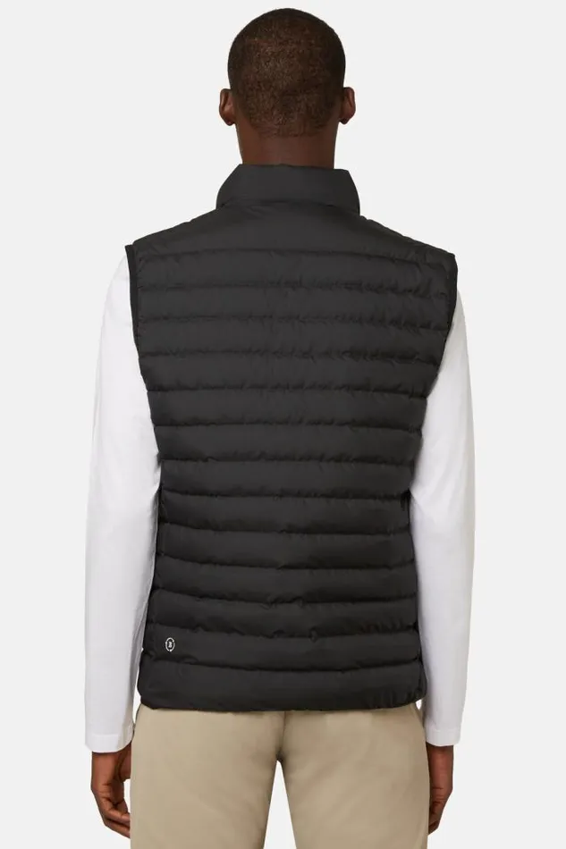 Outerwear Men Boggi Milano Goose Down Recycled Fabric Vest Black Outerwear Men Boggi Milano Goose Down Recycled Fabric Vest Black