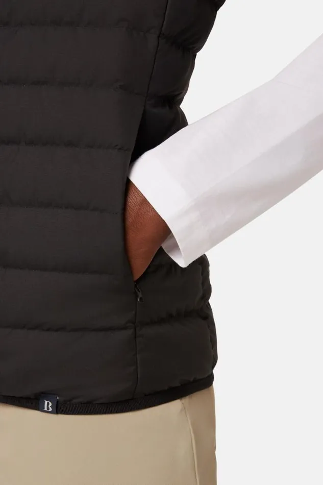 Outerwear Men Boggi Milano Goose Down Recycled Fabric Vest Black Outerwear Men Boggi Milano Goose Down Recycled Fabric Vest Black
