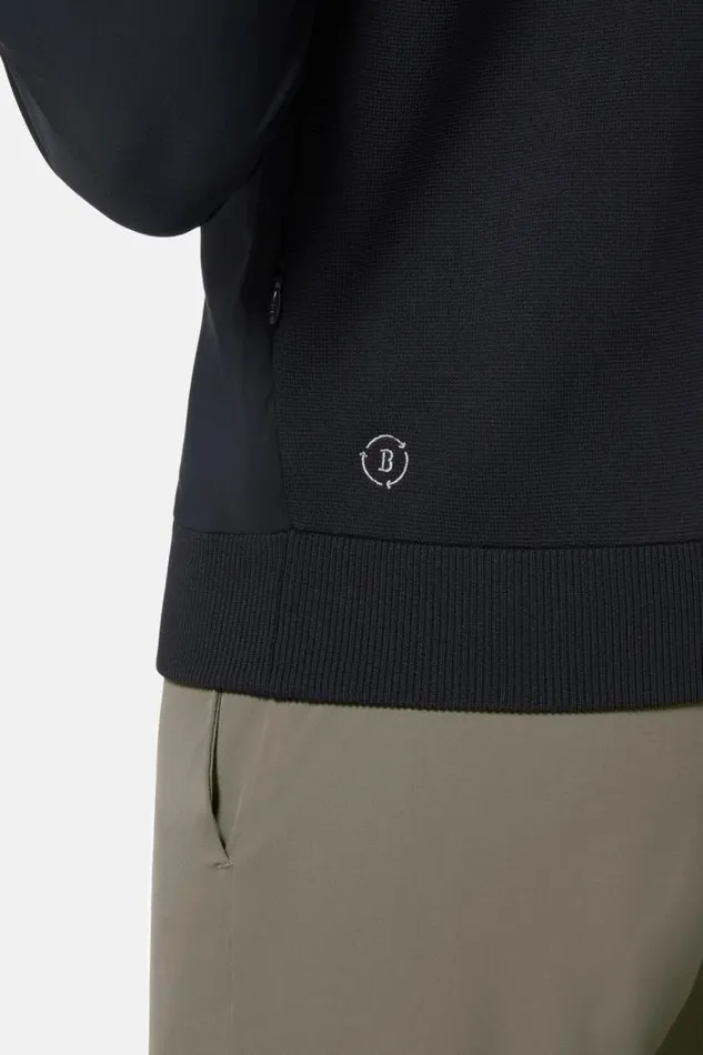 Outerwear Men Boggi Milano Navy Recycled And Technical Jersey Vest Navy Blue Outerwear Men Boggi Milano Navy Recycled And Technical Jersey Vest Navy Blue