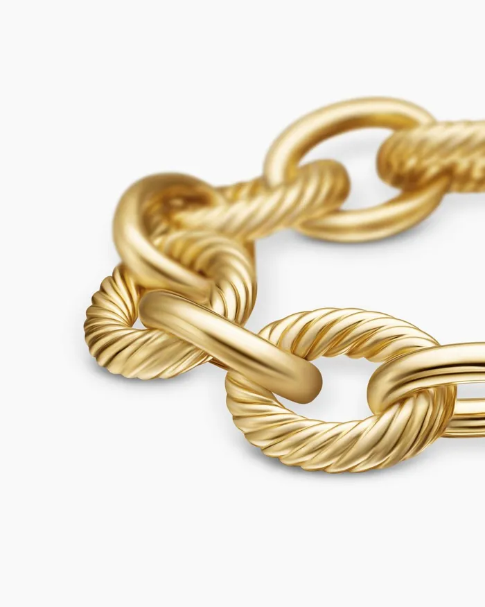 Oval Link Chain Bracelet In 18K Yellow Gold 17mm Women David Yurman Chain Oval Link Chain Bracelet In 18K Yellow Gold 17mm Women David Yurman Chain