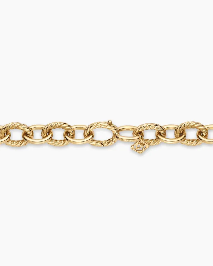 Oval Link Chain Necklace In 18K Yellow Gold 16mm Women David Yurman Chain Oval Link Chain Necklace In 18K Yellow Gold 16mm Women David Yurman Chain