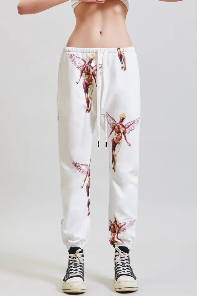 Pants and Skirts Nirvana In Utero Drop Sweatpant 8211 Ecru R13 Women