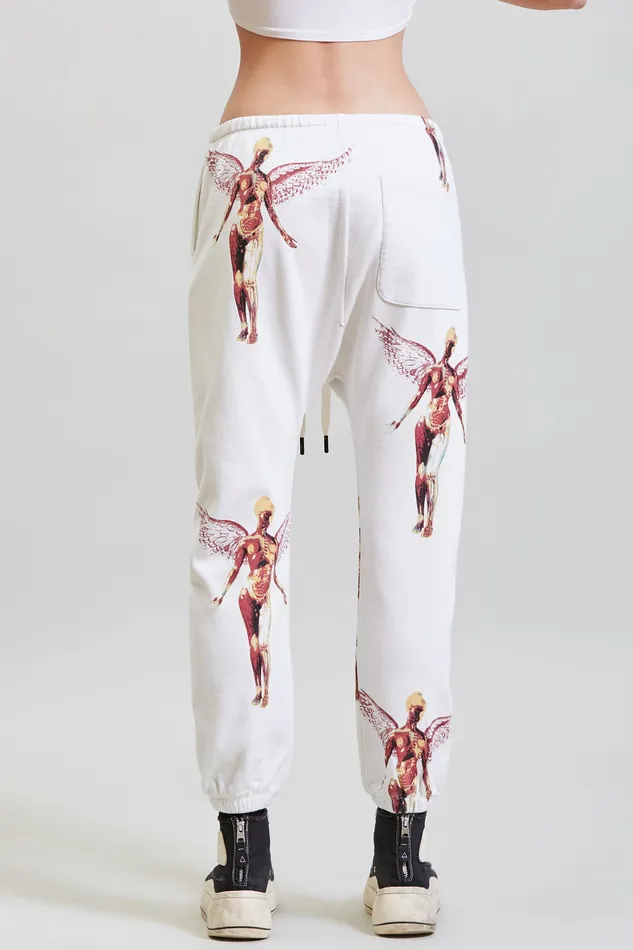 Pants and Skirts Nirvana In Utero Drop Sweatpant 8211 Ecru R13 Women