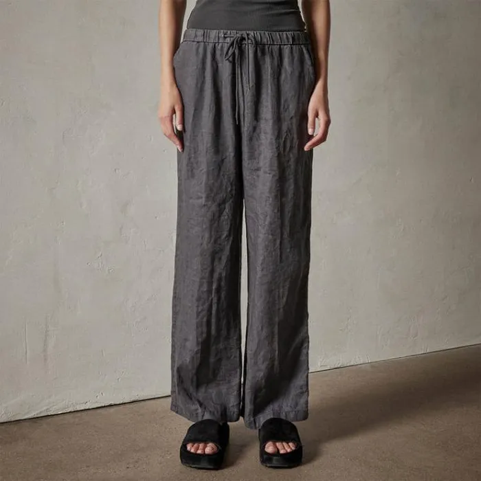 PantsDenim Women James Perse Lightweight Linen Pant Magma Pigment