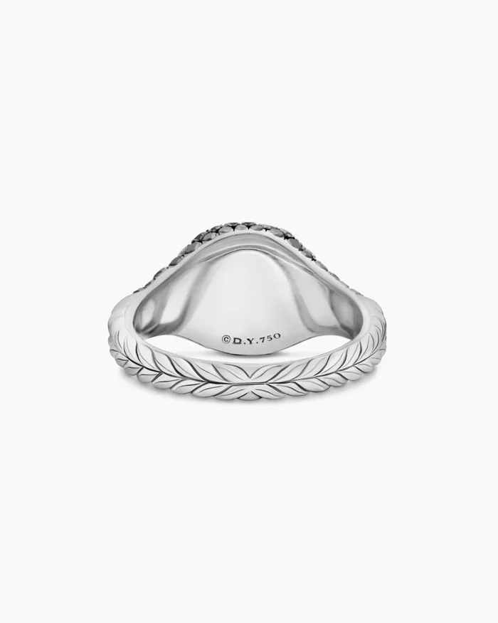 Pav Pinky Ring In 18K White Gold With Diamonds 10mm Women David Yurman Pinky Pav Pinky Ring In 18K White Gold With Diamonds 10mm Women David Yurman Pinky