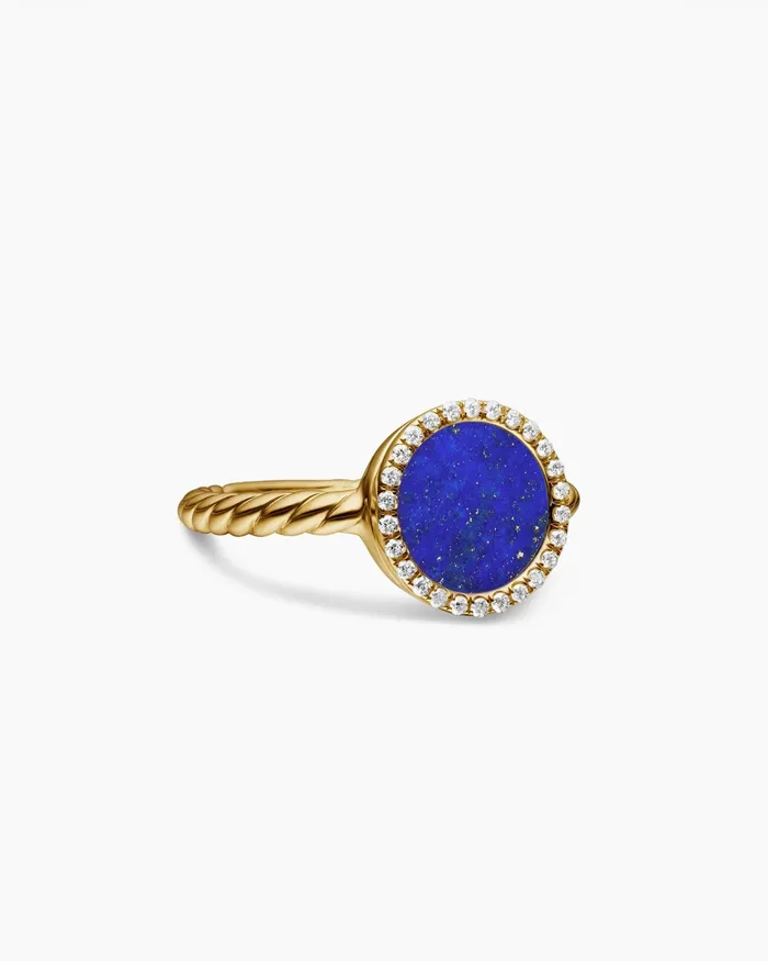 Petite DY Elements Ring In 18K Yellow Gold With Diamonds 113mm Women David Yurman Petite Petite DY Elements Ring In 18K Yellow Gold With Diamonds 113mm Women David Yurman Petite