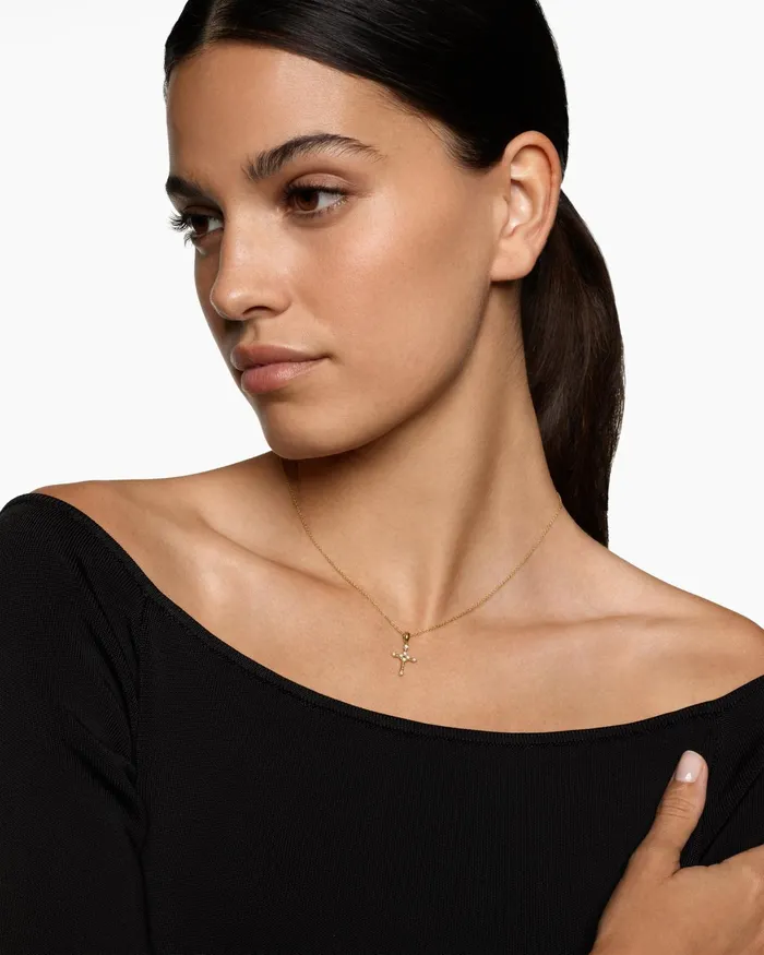 Petite Modern Renaissance Cross Pendant Necklace In 18K Yellow Gold With Diamonds 159mm Women David Yurman Pendant Petite Modern Renaissance Cross Pendant Necklace In 18K Yellow Gold With Diamonds 159mm Women David Yurman Pendant