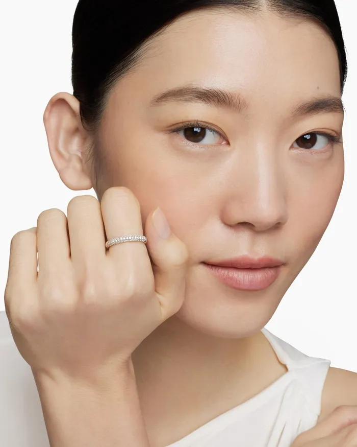 Petite Pav Stack Ring In Sterling Silver 3mm Women David Yurman Petite Petite Pav Stack Ring In Sterling Silver 3mm Women David Yurman Petite