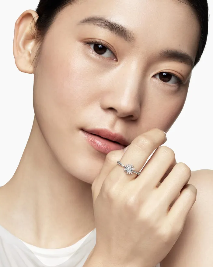 Petite Starburst Ring In Sterling Silver With Diamonds 10mm Women David Yurman Petite Petite Starburst Ring In Sterling Silver With Diamonds 10mm Women David Yurman Petite
