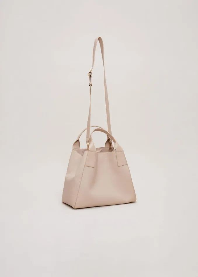 Phase Eight Bags and Clutches Large Leather Tote Bag Neutral 8211 Women