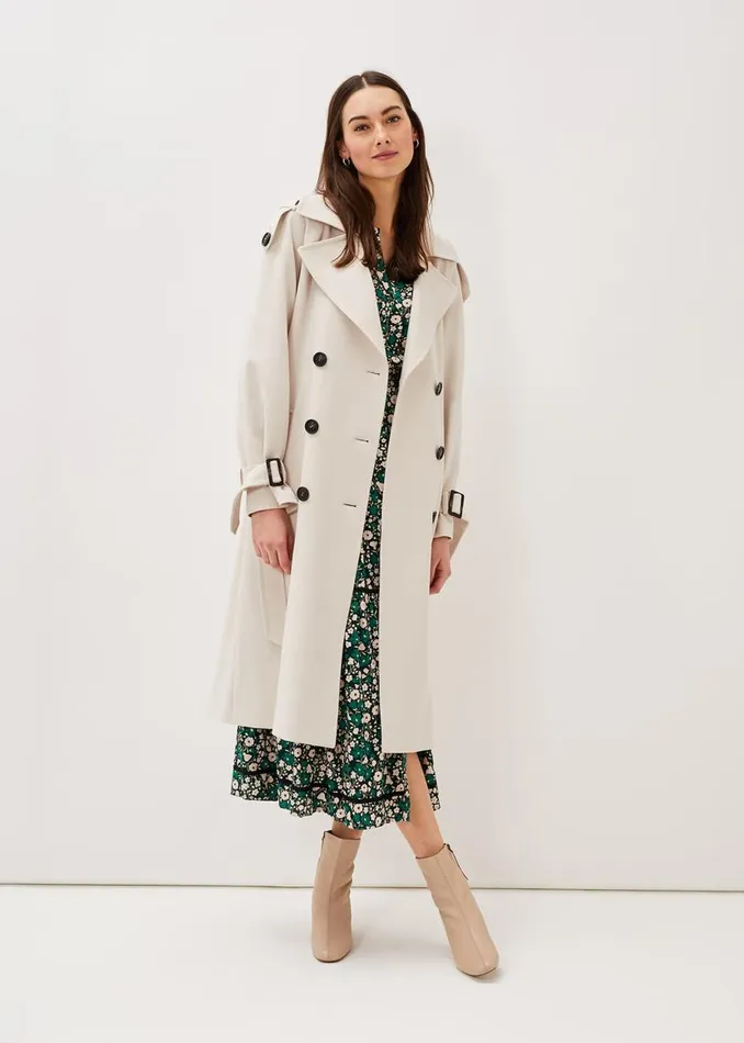 Phase Eight Coats Tegan Trench Coat Off White 8211 Women